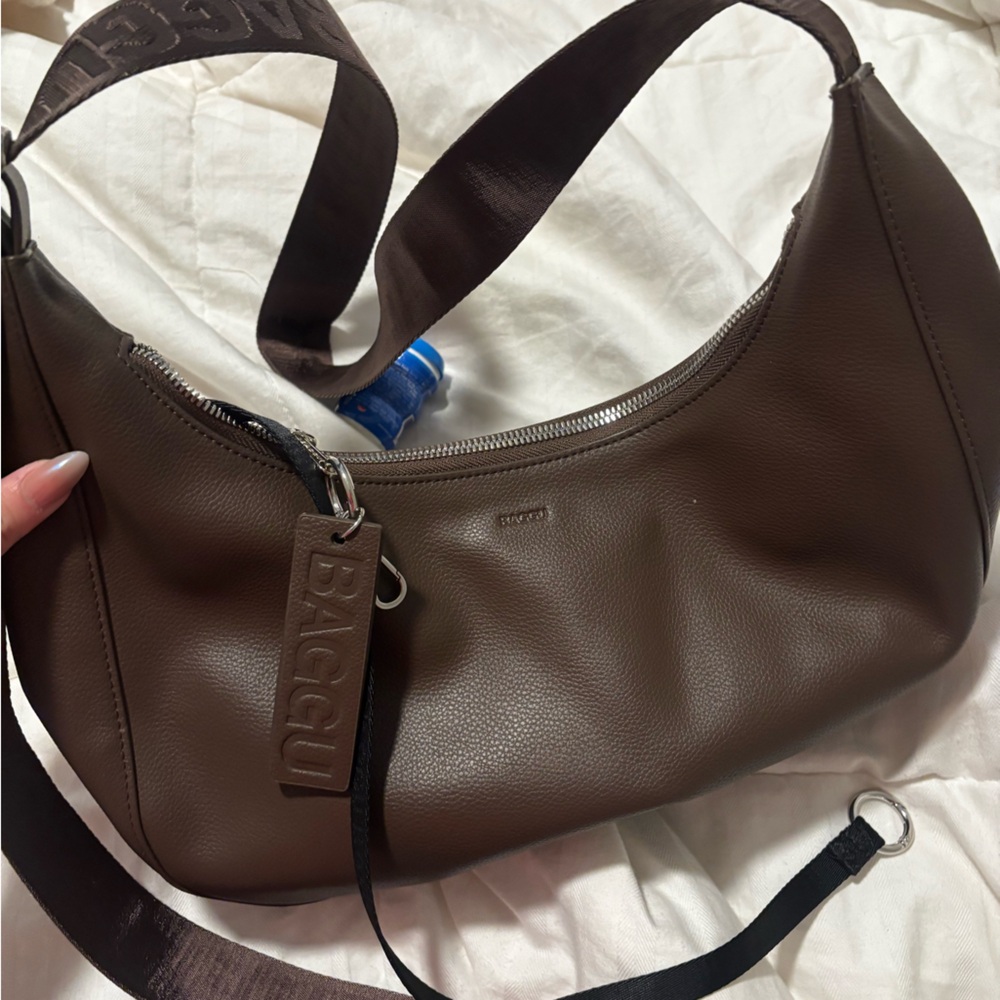 Baggu Dark Brown Medium Crescent Bag